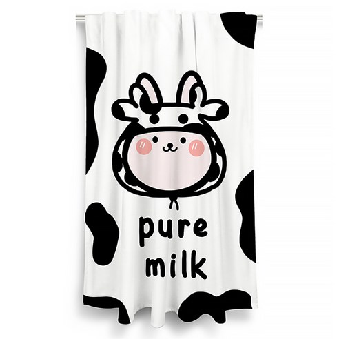 알럽홈 카우프린팅 컨실 멀티커튼, TYPE 2