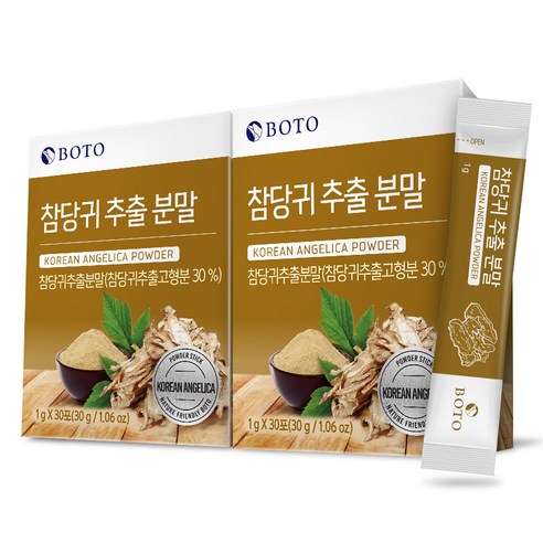 보뚜 참당귀 추출분말 30p, 30g, 2개