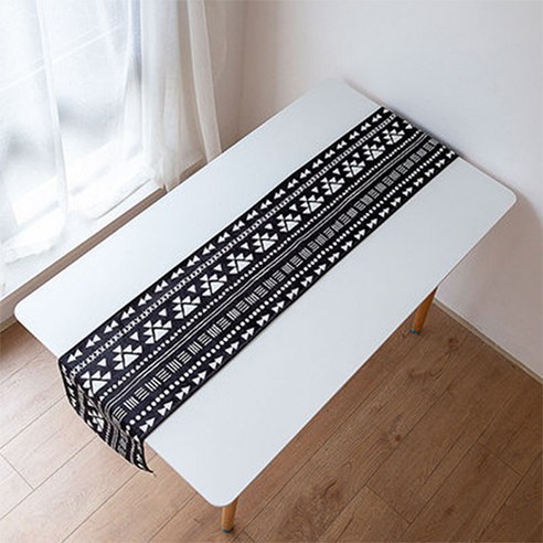 파라다이소 북유럽 에스닉 패턴 디자인 아트 테이블러너, 05, 30 x 100 cm