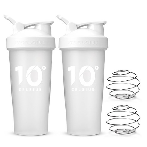 10도씨 블렌딩 쉐이커 보틀 2세트, 화이트, 600ml, 2개