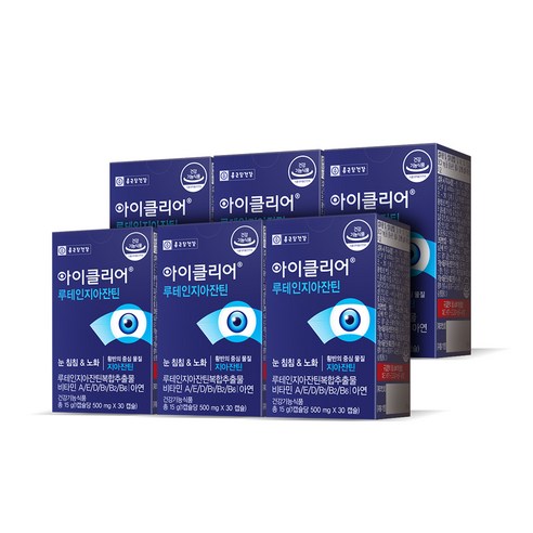 아이클리어 루테인지아잔틴, 30정, 6개