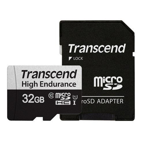 트랜센드 350V High Endurance 마이크로SD카드, 32GB