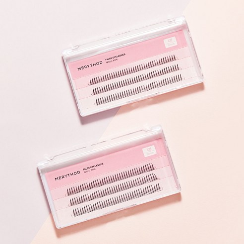 메리쏘드 쁘띠착 인조 속눈썹 A형 10mm, 블랙, 1개