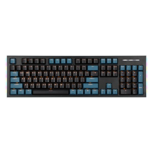 COX 퀵스왑 사이드 RGB V광축 게이밍 기계식 유선 일반형 키보드, 블랙 + 틸, CK01V, 광축