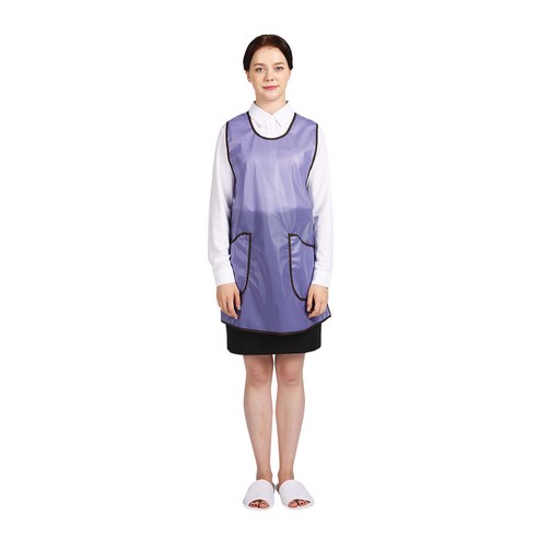 THE앞치마 메쉬코팅 후면망사 방수앞치마 원피스형, 퍼플, 1개
