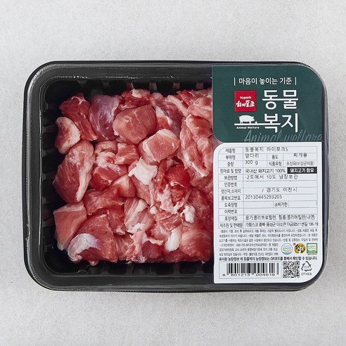 하이포크 동물복지 인증 한돈 앞다리 찌개용 (냉장), 300g, 1개