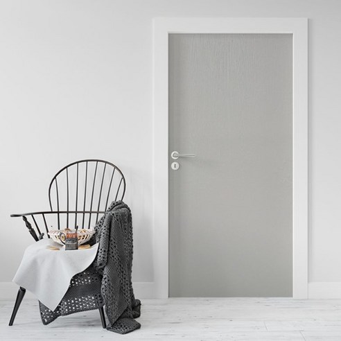 로즈로사 현관문 방문 시트지 2p, 21페인티드우드그레이, 100 x 210 cm