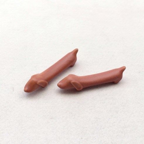 달소금 도자기 댕댕이 수저받침, 바이올렛, 2개