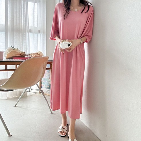 보리맘 바람 윙 롱 원피스 빅사이즈 임부복 R495