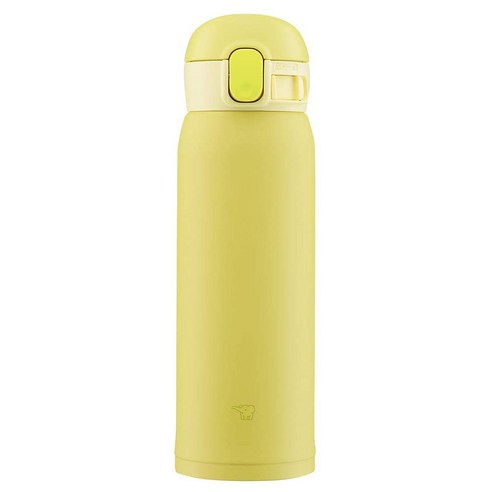 조지루시 심리스 보온보냉 원터치 텀블러, 레몬, 480ml, 1개