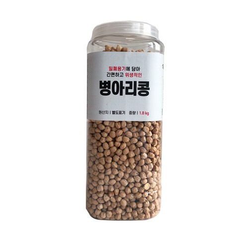 대한농산 통에담은 병아리콩, 1.8kg, 1개 
쌀/잡곡