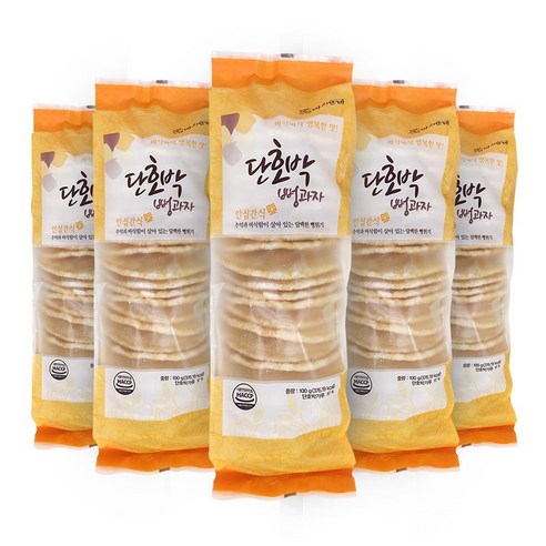 마시뜨레 단호박 스낵 뻥과자, 100g, 5개