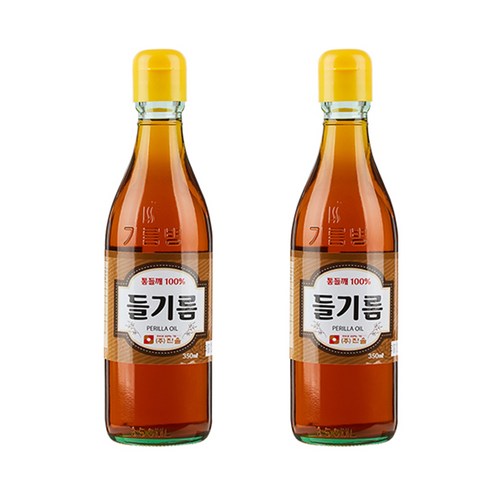 진솔촌 통들깨 들기름, 350ml, 2개