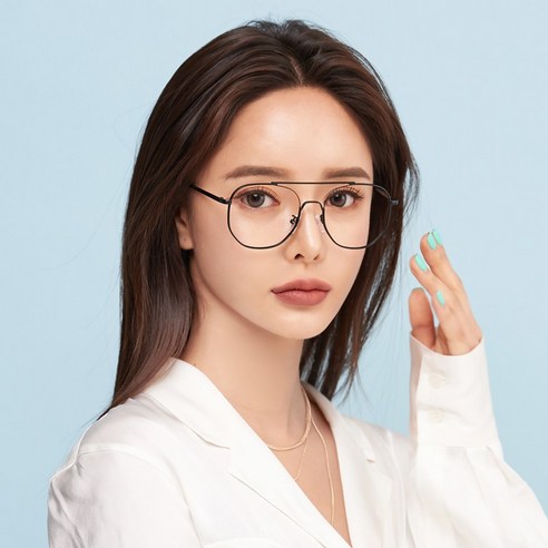 멜라크메 메탈 투브릿지 사각 안경테