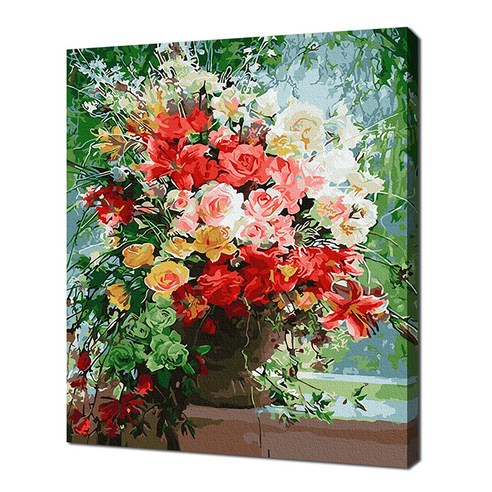 에코솔 꽃들의 향연 DIY 명화그리기 FX1659, 혼합색상