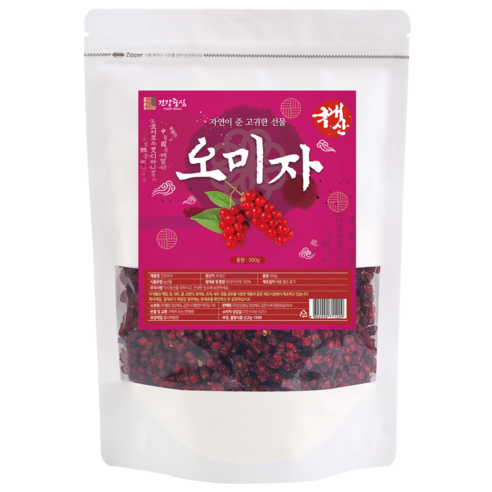 건강중심 말린 건오미자, 500g, 2개