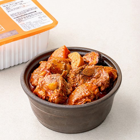 비움반찬 데우기만 하면 되는 매운 돼지 갈비찜, 500g, 2개