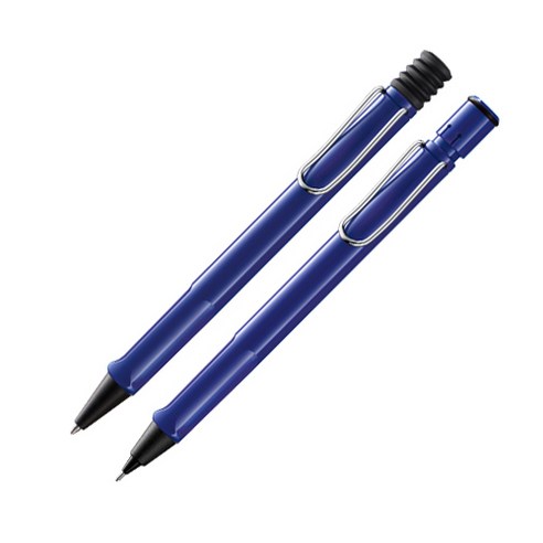 LAMY 사파리 샤프 + 볼펜 블루 세트, 1세트