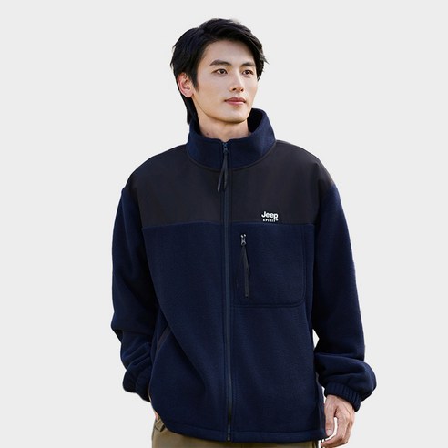지프스피릿 남성용 플리스 집업 JPHJ21A802