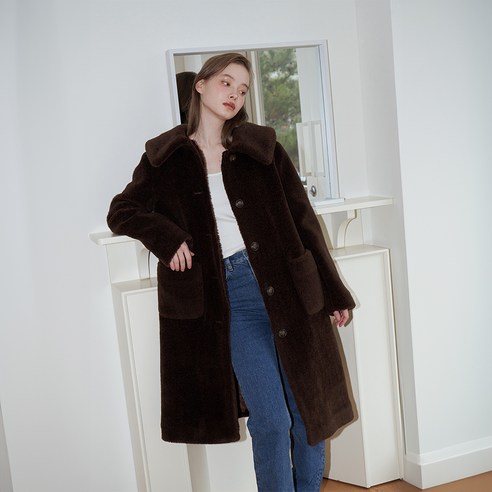 벰버 여성용 TEDDY BEAR FUR COAT