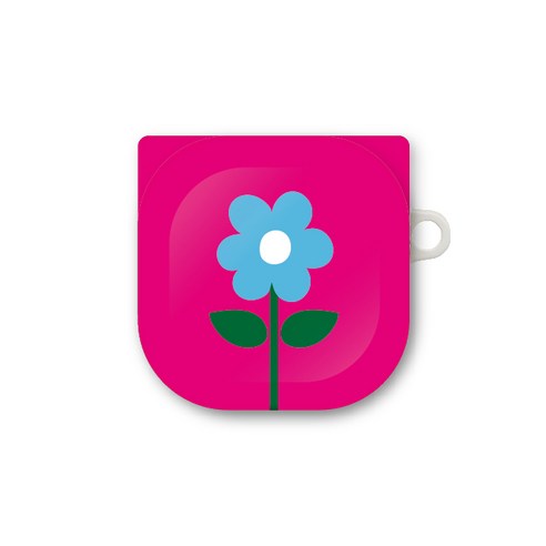프루그나 디자인 꽃들 갤럭시버즈 프로/버즈 라이브 케이스, 블루