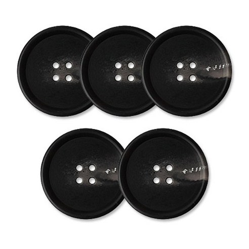 동대문단추왕 고급 무광 코트 가디건 단추 28mm, 포멀, 5개, 블랙 포멀