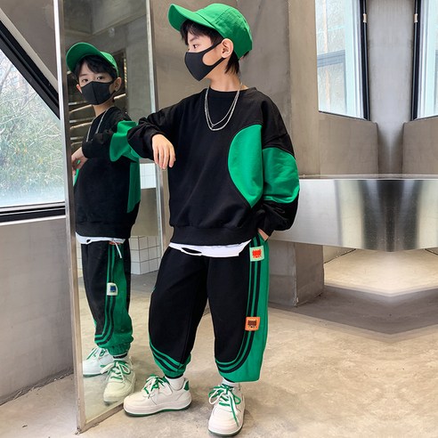 Junior 時尚 男孩 服裝 上下裝 褲子 套裝 初中 9歲以上 青年