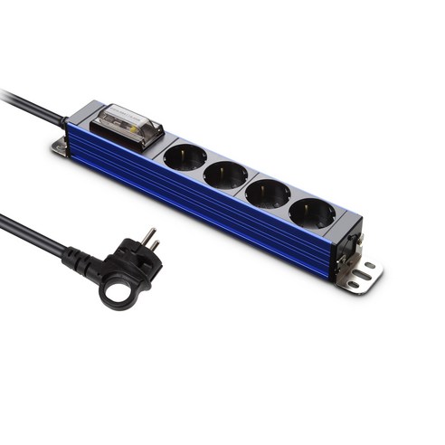 현대일렉트릭 서버탭 알루미늄 고용량 멀티탭 4구 HDSVAL-GN45B, 5m, 스페이스블루, 1개