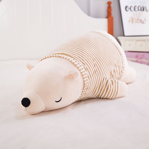 가팡 곰 바디 필로우 IZZ003, 옷입은 아이보리