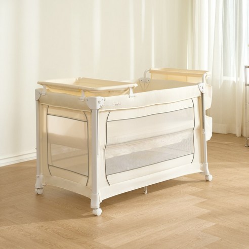 공간 활용부터 육아 편의성까지, 에시앙 플레이야드 아기침대로 스마트한 육아를 시작하세요!