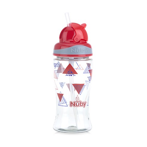 누비 트라이탄 티티 키즈 빨대컵 360ml 1288, 삼각별빛(레드탑), 1개
