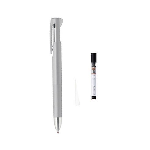 제브라 블렌 2+S 샤프 0.7mm + B샤프심, 그레이(샤프바디), 1세트
