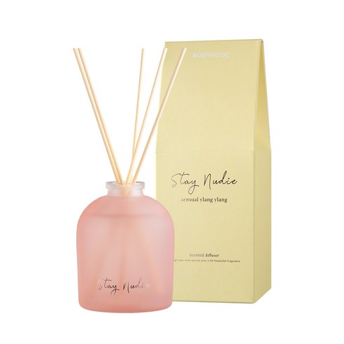 바디홀릭 스테이누디 센티드 디퓨저 200ml + 섬유스틱 5p 세트, 센슈얼 일랑일랑