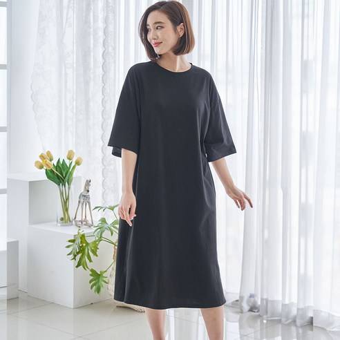 도씨 여성용 순면 박스 원피스