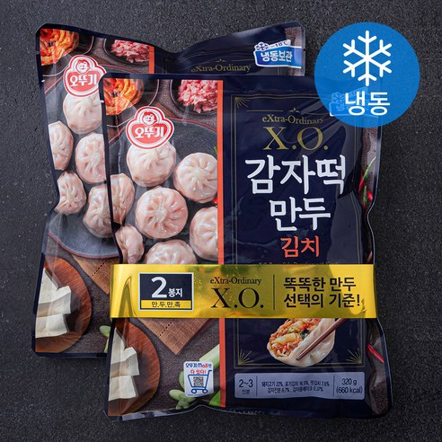 오뚜기 XO 감자떡만두 김치 (냉동), 320g, 2개