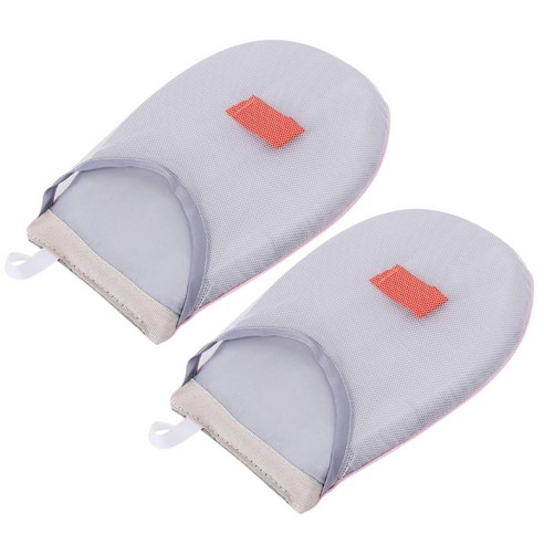 모나코올리브 휴대용 장갑형 핸드 스팀 다리미판, 그레이, 2개