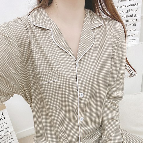 女 時尚 睡衣 上下 套裝 成年女性 成年女性 女裝 女人 女士 女士 家居服 四個季節