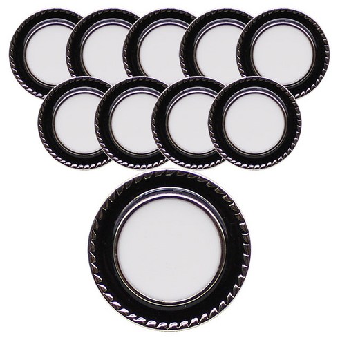 동대문단추왕 테원 단추 18mm, 블랙Ni, 10개