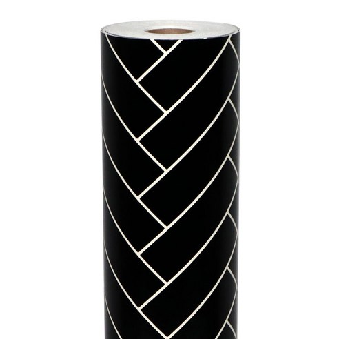 현대시트 헤링본 타일블랙 발포시트지 HDC-143, HDC-143(헤링본타일 블랙), 50 x 300 cm