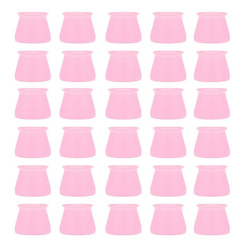 힐로 실리콘 의자발 소음 미끄럼 방지 커버, 핑크