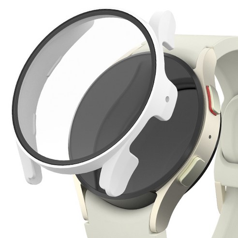 신지모루 9H 풀커버 일체형 SF코팅 스마트워치 케이스, 화이트