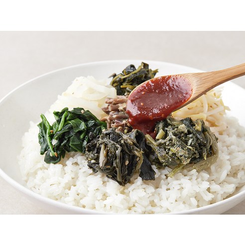 맛있고 건강하며 간편한 비빔밥을 위한 정미경키친의 비빔밥용 산채나물 비빔세트