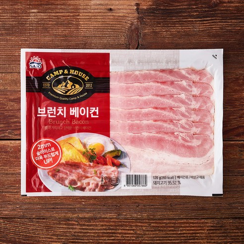 사조대림 브런치 베이컨, 120g, 6개