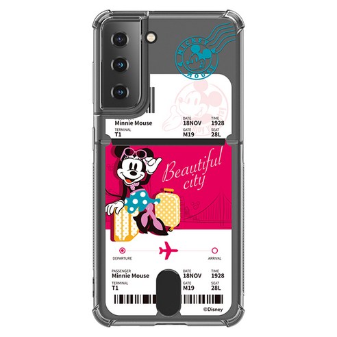 디즈니 트래블 투명방탄 카드 휴대폰 케이스