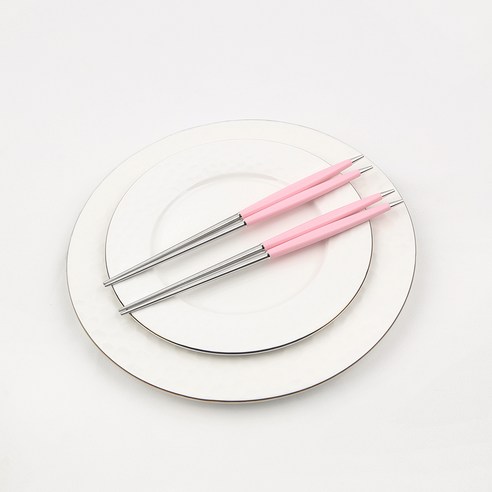 보겐 몽블랑 큐티 커트러리 진공 젓가락, 핑크, 2개