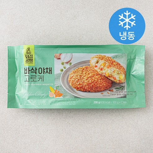 튀김공방 사옹원 바삭야채 고로케 (냉동), 200g, 1팩