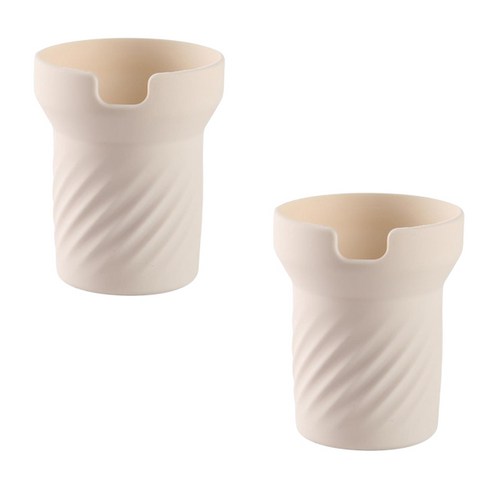 블럭마트 코스터 텀블러 보호커버 720ml, 아이보리, 2개