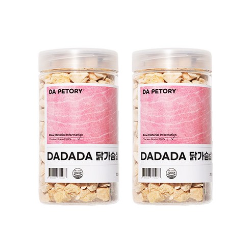 DADADA 반려동물 동결건조 트릿 110g, 2개, 닭가슴살