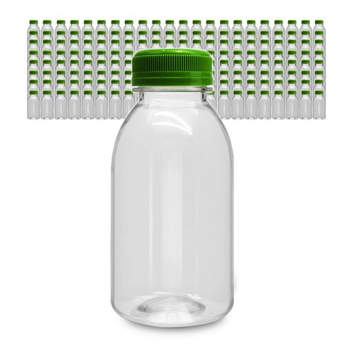 미르 우유 투명 딥그린캡 페트병, 300ml, 223개