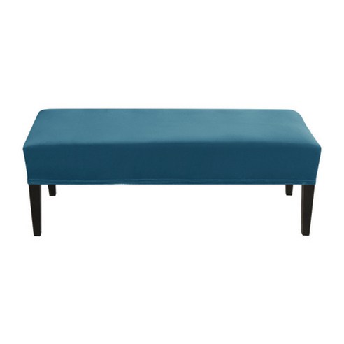 무지무지 피아노 의자 커버 112~150 x 35~45 x 8~14 cm, 피코크블루, 1개